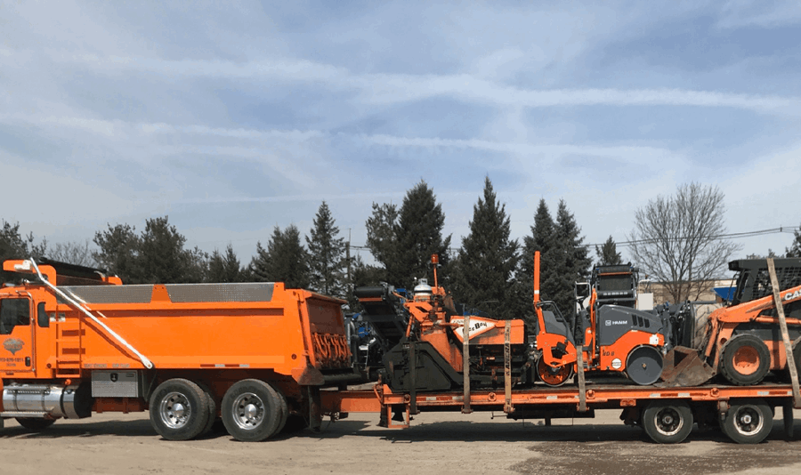 State of the art paving equipment